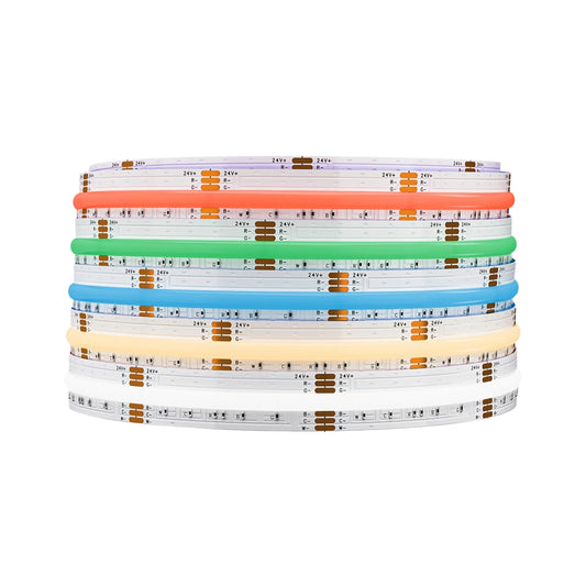 FCOB PWM RGBCCT LED Strip - Smooth Color & Adjustable White