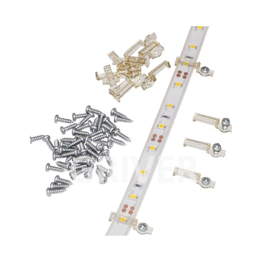 12mm LED Strip Mounting Clips - Keep Your Lights Secure