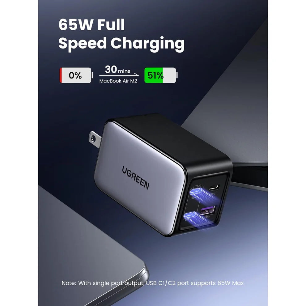 65W GaN Charger + 100W USB-C Cable Bundle