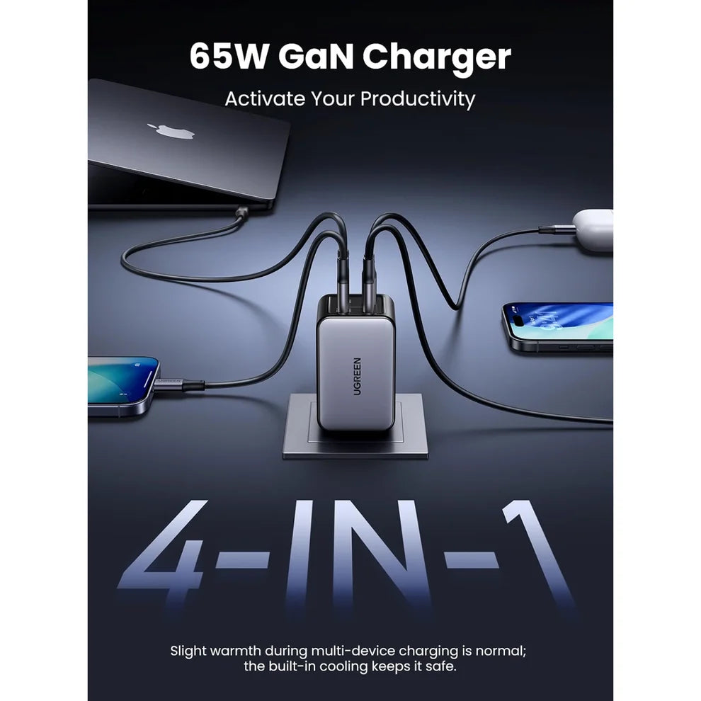 65W GaN Charger + 100W USB-C Cable Bundle