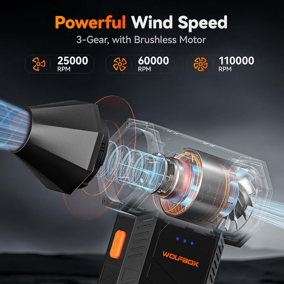 MegaFlow 50 - Rechargeable Electric Air Duster