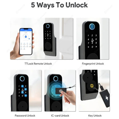 Smart Gate Lock - Fingerprint, PIN, Card & App Access
