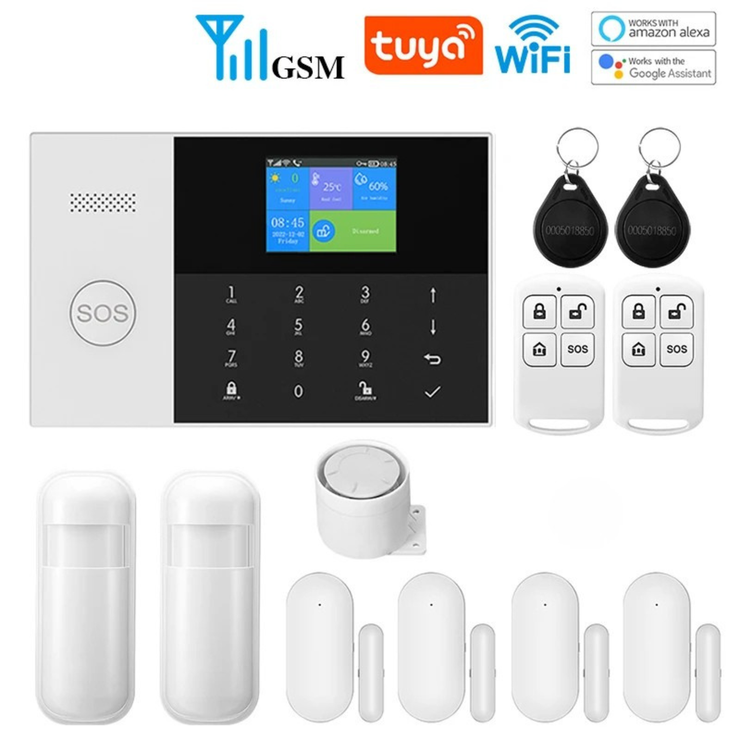 Complete Wi-Fi/GSM Alarm System - Protection Even During Outages