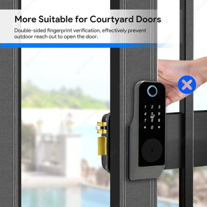 Smart Gate Lock - Fingerprint, PIN, Card & App Access