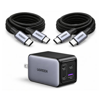 65W GaN Charger + 100W USB-C Cable Bundle