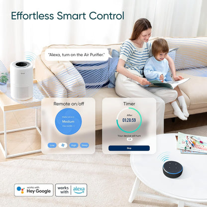 Levoit Core 200S-P Smart Air Purifier with HEPA filter
