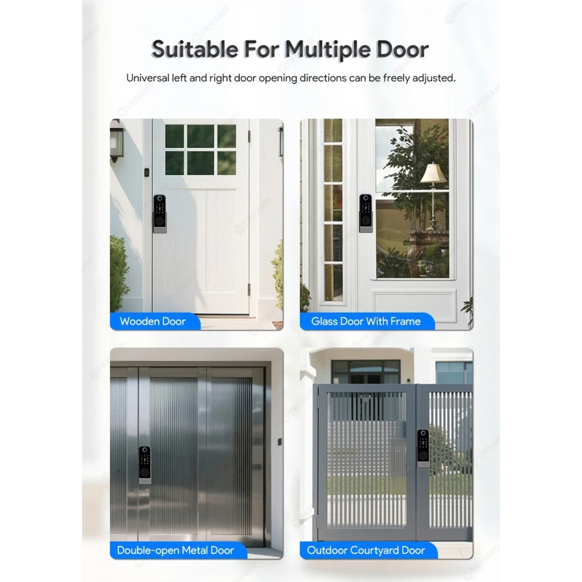 Smart Gate Lock - Fingerprint, PIN, Card & App Access