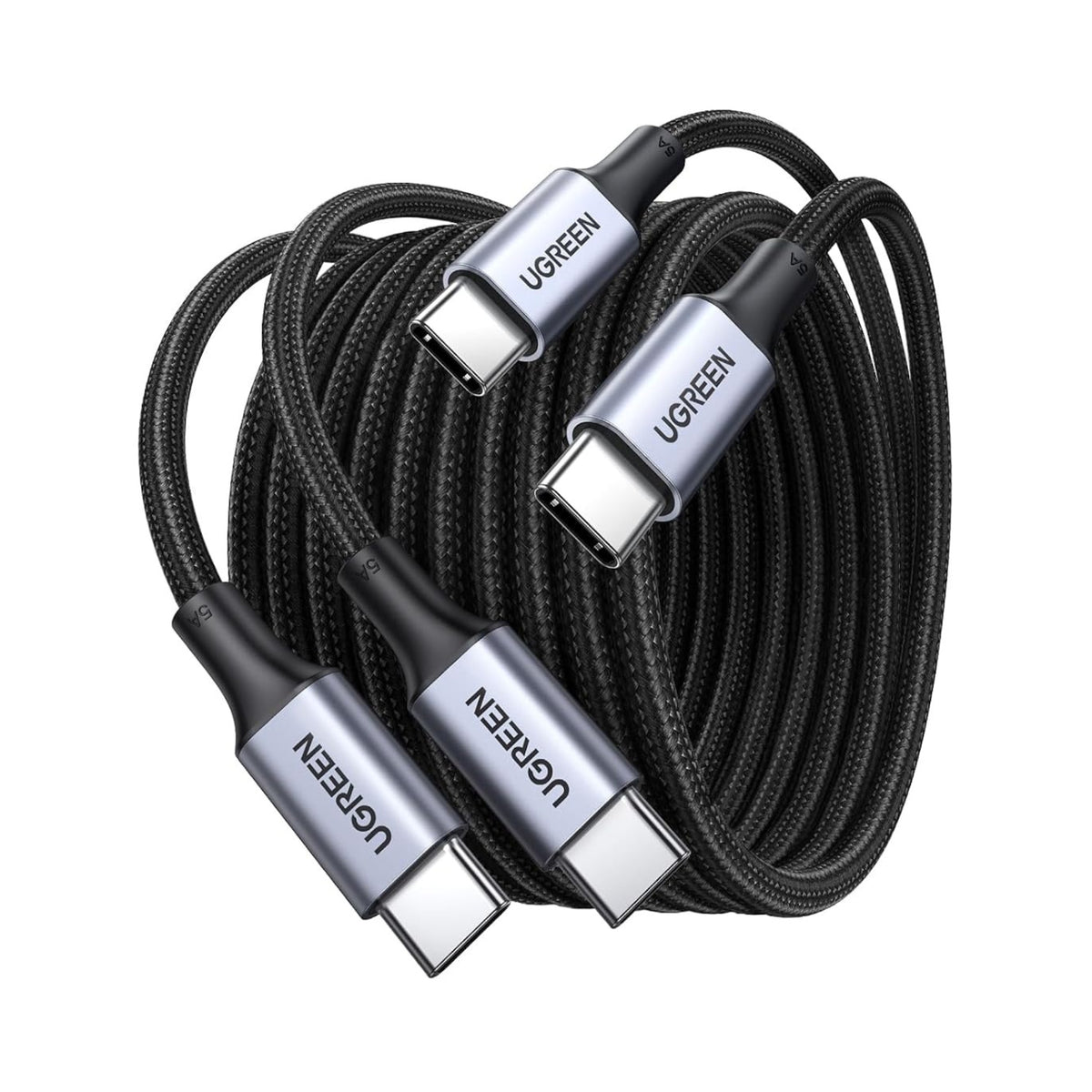 UGREEN 100W USB-C to USB-C Cable, Fast Charging, 2-Pack
