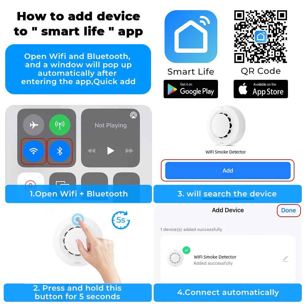 Smart Smoke Detector - Know the Moment Smoke Is Detected at Home
