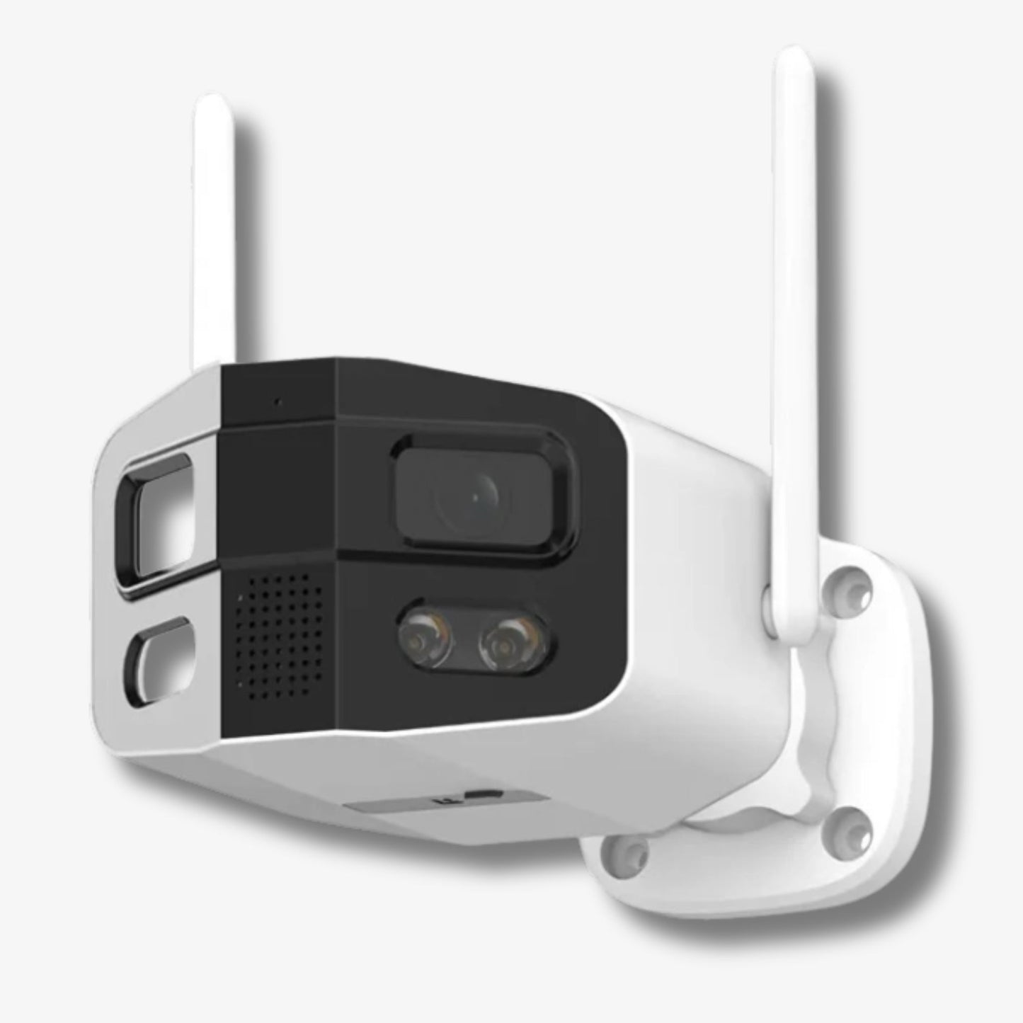 8MP Dual-Lens 180° Outdoor Security Camera – Full Yard Protection Without Blind Spots