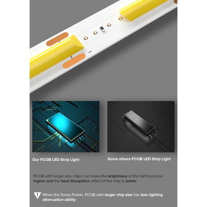 FCOB LED Strip Light – Smooth Dot-Free Lighting for Cabinets, Ceilings and Shelves