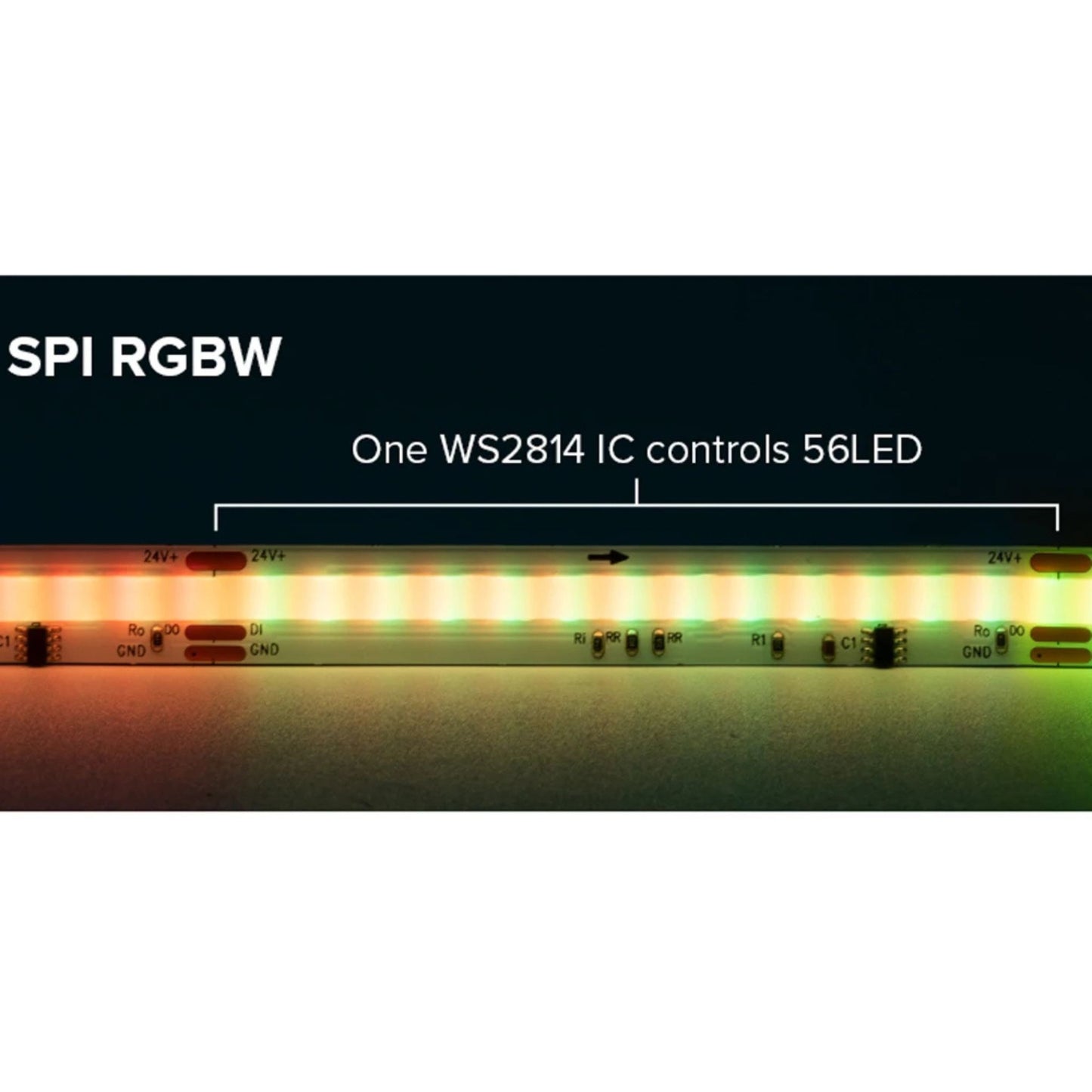 RGBW COB LED Strip Light  – Control Lighting Effects Across Your Space