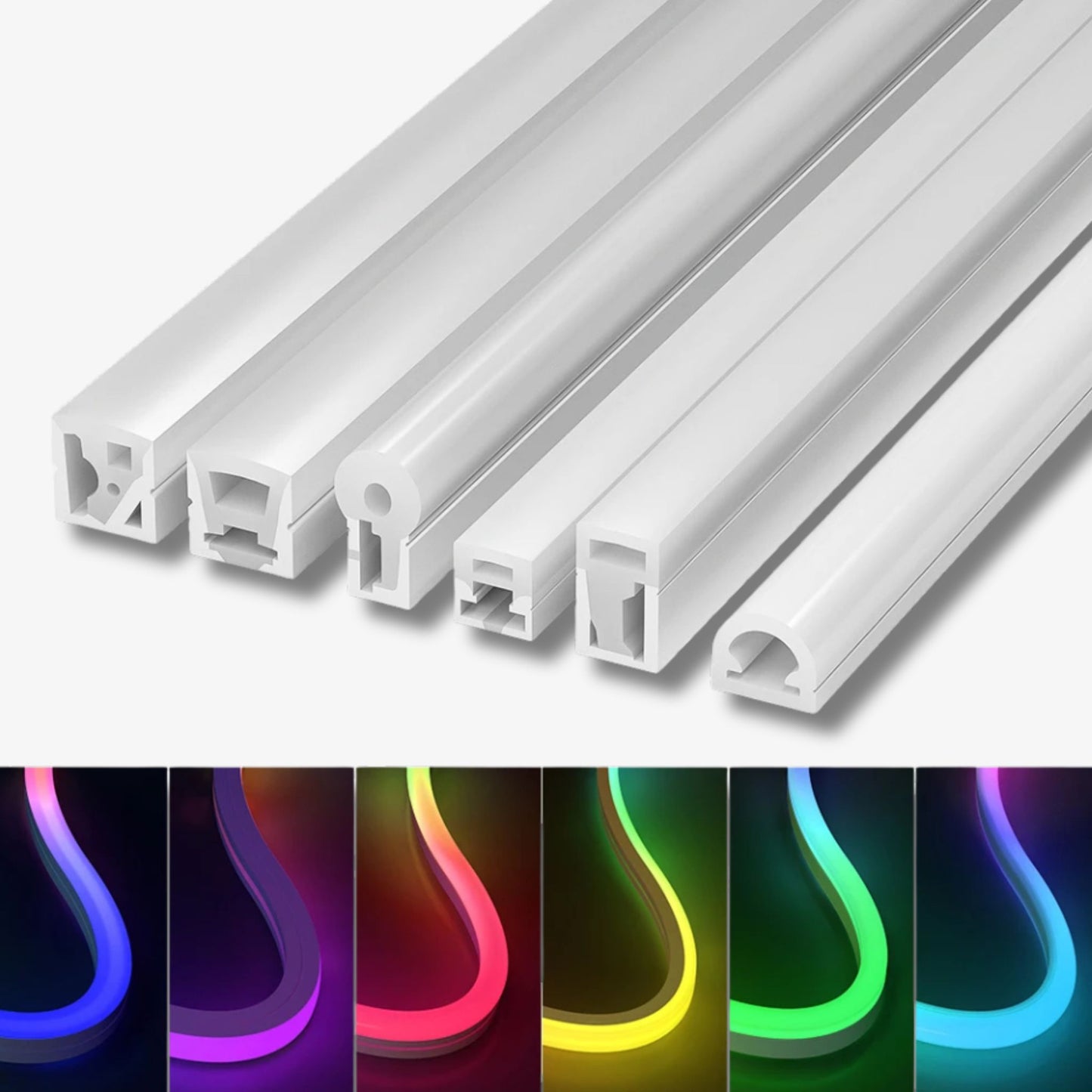 BTF-LIGHTING Neon Silicone Housing – Smooth Dot-Free Neon Light