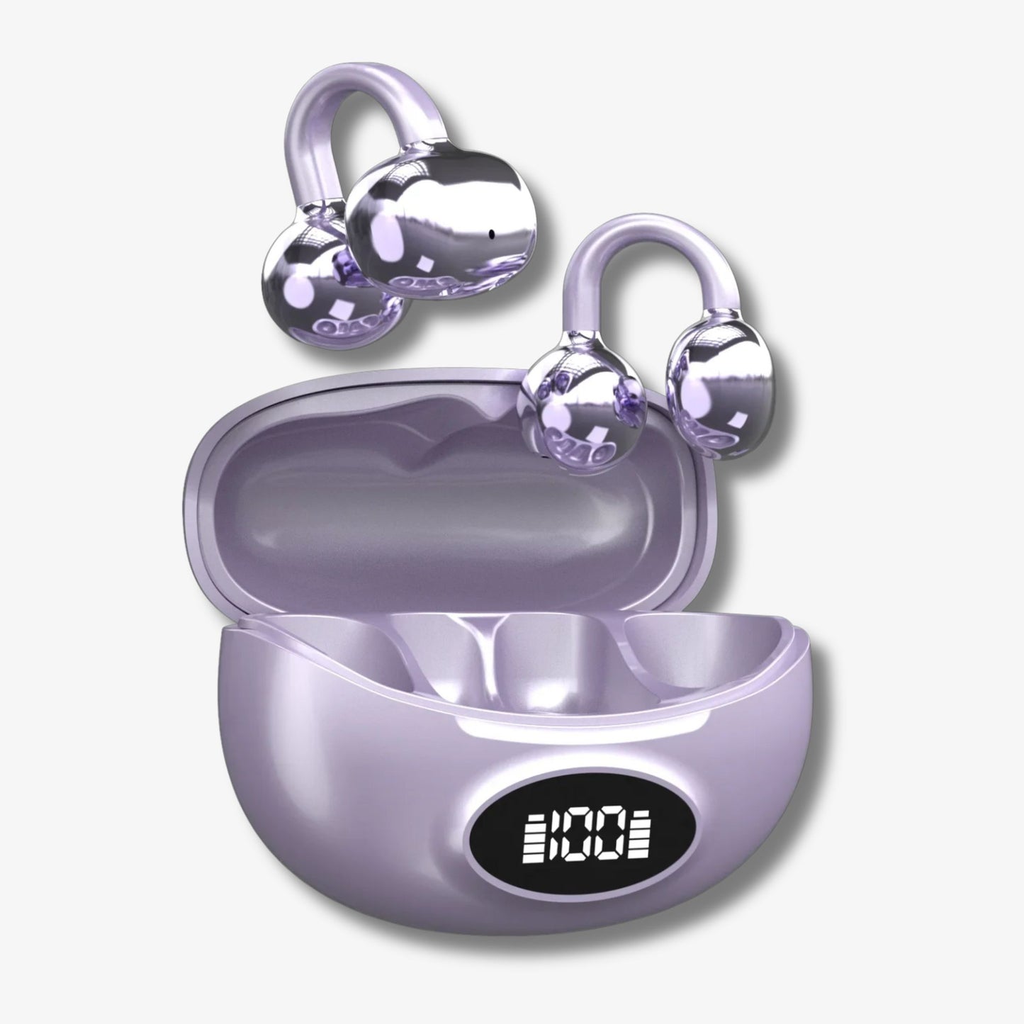 W19 Clip-On Wireless Earbuds, Secure Fit With Translation Support