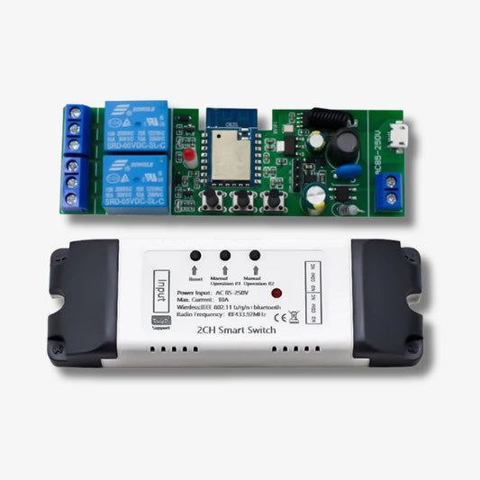 Wi-Fi/RF Smart Dry Contact Relay CH2 – Control Gates & Doors Remotely