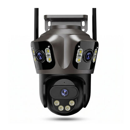 12MP Triple Lens PTZ Security Camera – Full Property Coverage