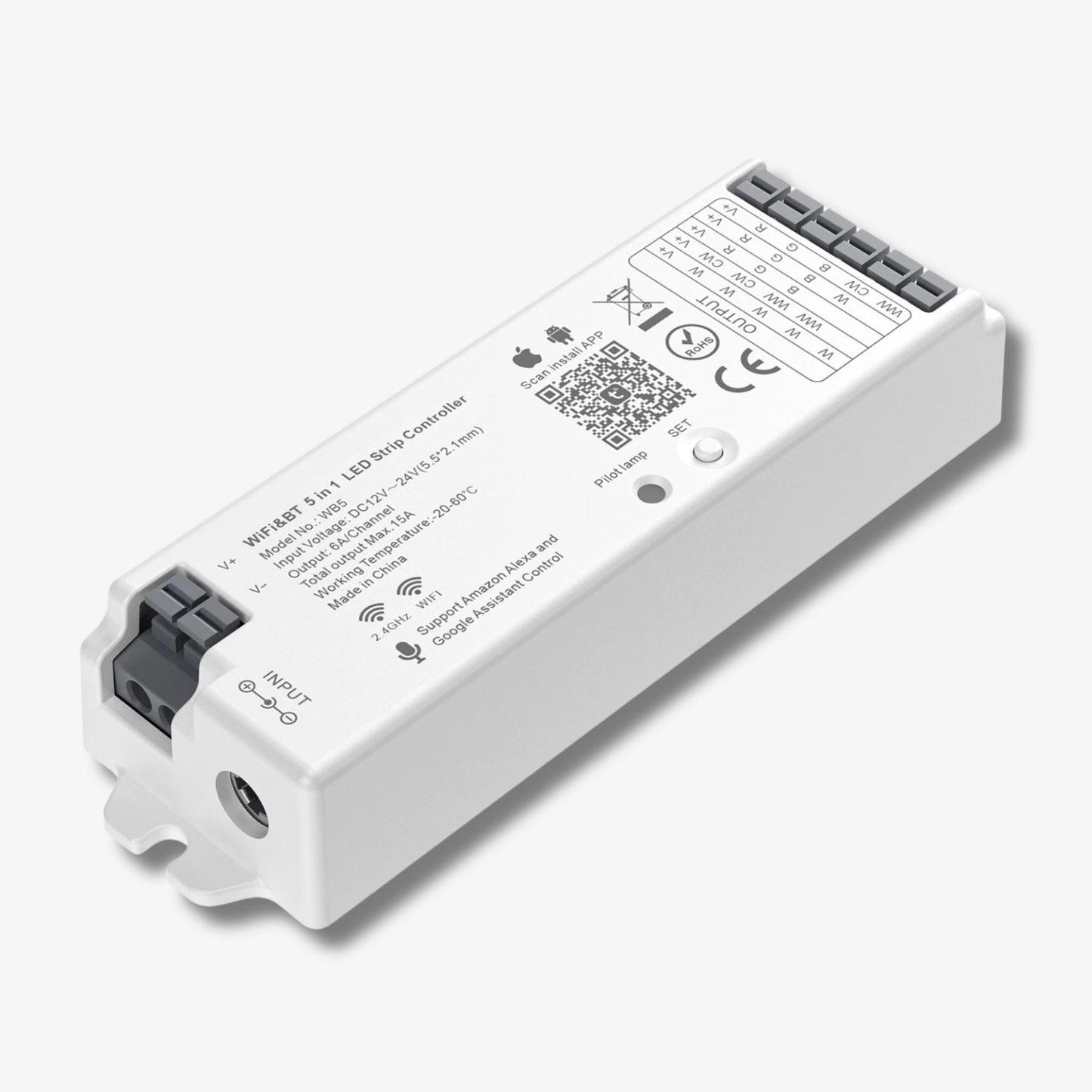 5-in-1 Smart LED Controller – Turn Your LED Strips into Smart Lighting