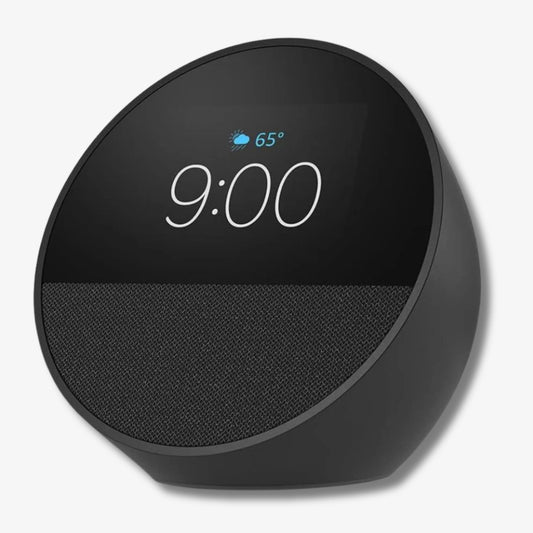 Echo Spot (2024 Release) – Smart Alarm Clock with Alexa for Bedrooms, Offices & Kitchens