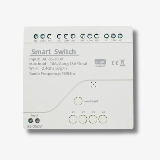 Wi-Fi/RF Smart Dry Contact Relay 4CH – Control Gates & Doors Remotely