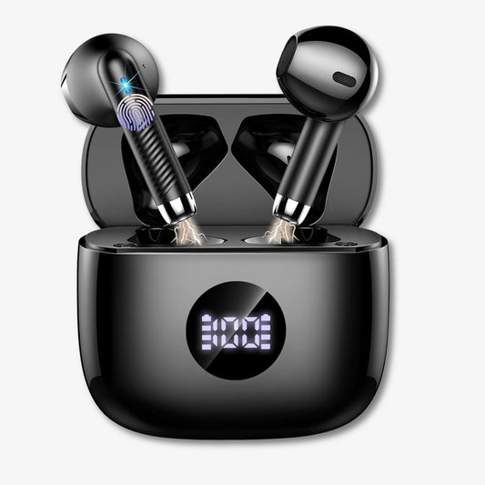 J53 Wireless Classic Earbuds – 50H Playtime, Hi-Fi Stereo, ENC Calls, IPX7 Waterproof, Perfect for Daily Use
