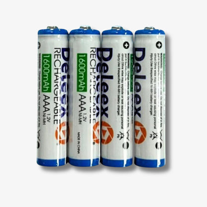 Deleex 1600mAh AAA Rechargeable Battery (4-Pack) – Long Lasting Power for Everyday Devices