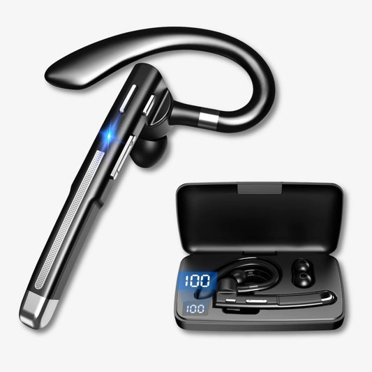 YYK-520 Mono Bluetooth Earbuds, 100H Playtime, Noise Cancelling, Hands-Free Comfort for Businessman, Taximan & Truckers