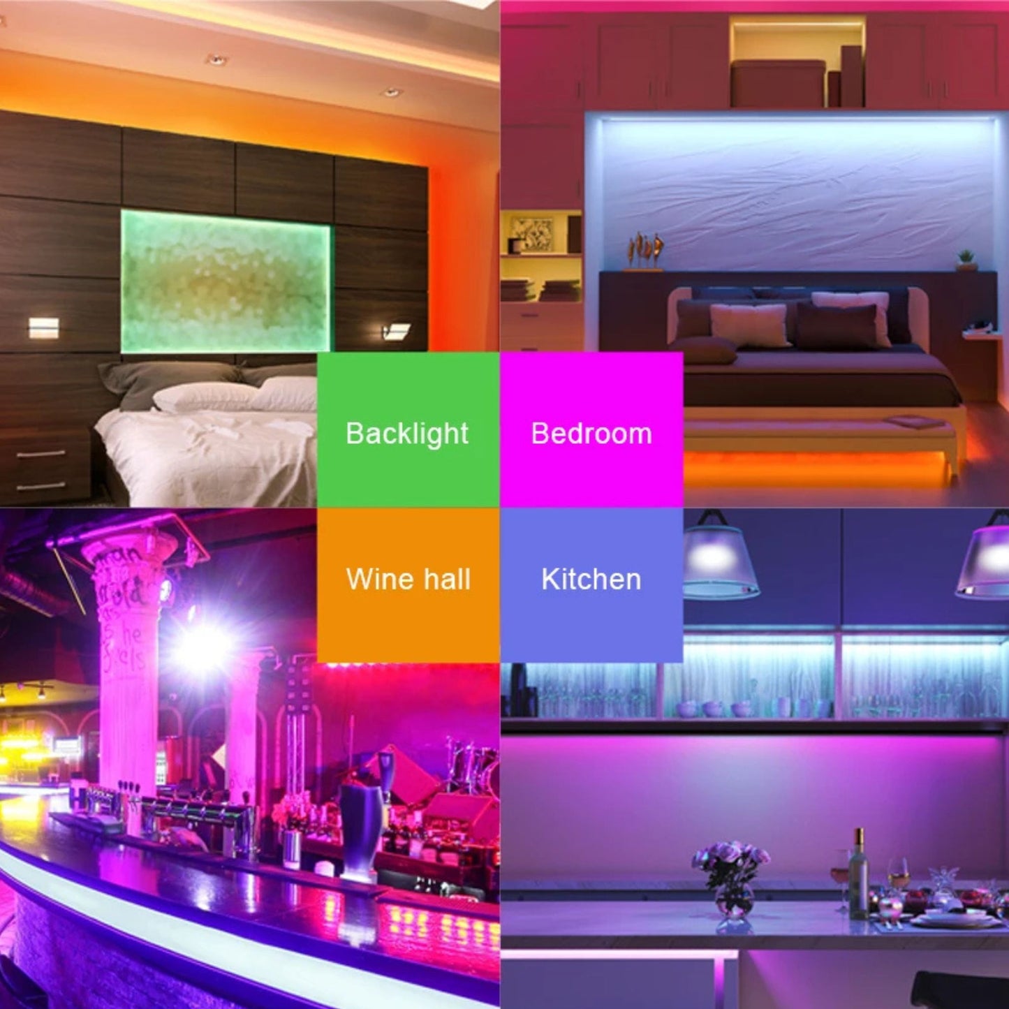 RGB COB LED Strip Lights – Smooth Color Lighting Without LED Dots