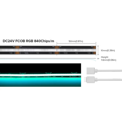 RGB COB LED Strip Lights – Smooth Color Lighting Without LED Dots