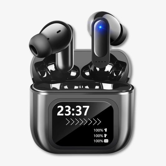 SE60 True Wireless Stereo Earbuds – 50H Playtime, Deep Bass, ANC/ENC, IPX7 Waterproof, Daily Commute & Gym