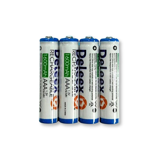 Deleex 1600mAh AAA Rechargeable Battery (4-Pack) – Long-Lasting Power for Everyday Devices