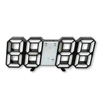 3D LED Digital Wall & Desk Clock, Date, Alarm, Temperature & Display, Adjustable Brightness,