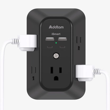 9-in-1 Surge Protector Outlet Extender, Power More Devices Safely (Non Smart)