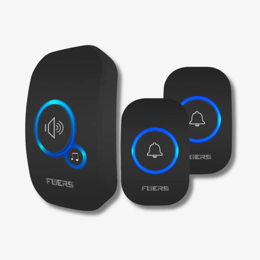 Fuers Wireless Smart Doorbell with 32 Tunes & Waterproof Buttons – Reliable Entry Alert for Home, Store & Hotel