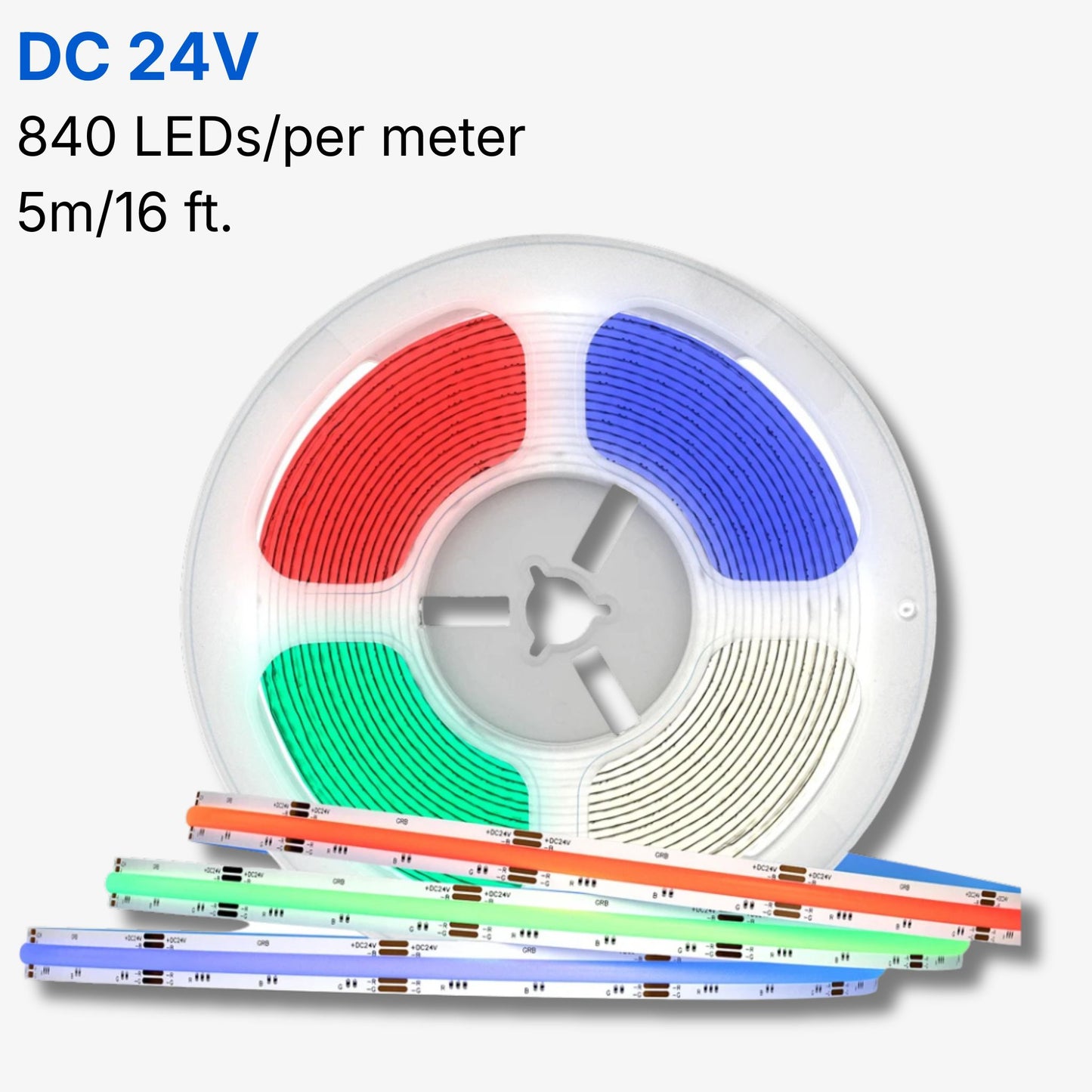 RGB COB LED Strip Lights – Smooth Color Lighting Without LED Dots