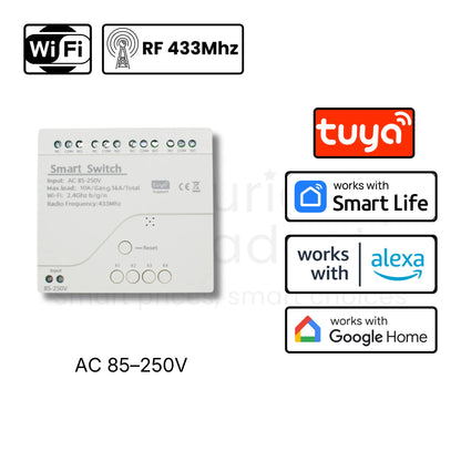 4CH Wi-Fi/RF Smart Dry Contact Relay – Control Multiple Gates And Systems Remotely