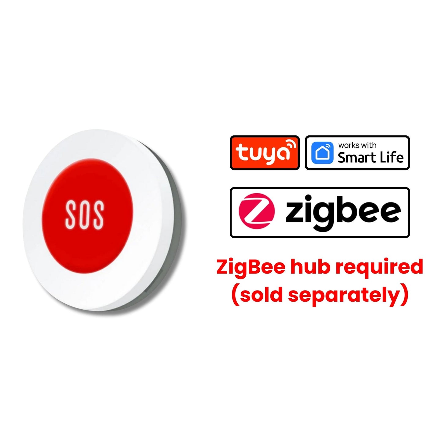 ZigBee Smart SOS Emergency Button, Get Help with One Press
