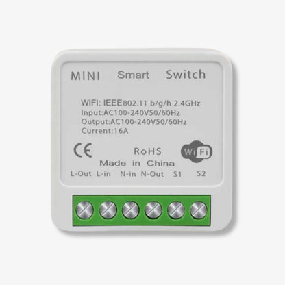 Wi-Fi Smart Light Mini Switch Module – 2-Way Control, App & Voice Operated