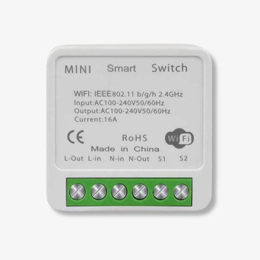 Wi-Fi Smart Light Mini Switch Module – 2-Way Control, App & Voice Operated