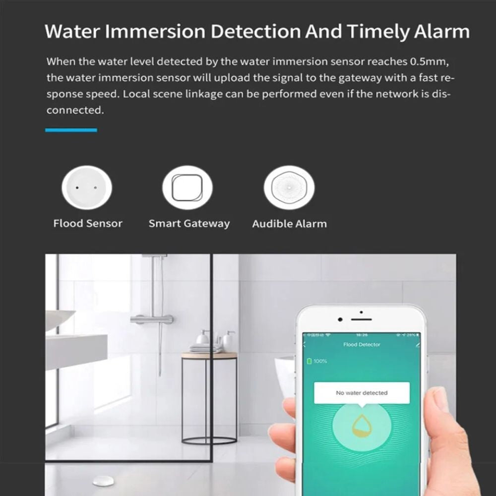 Smart Water Leak Sensor (HUB REQUIRE)