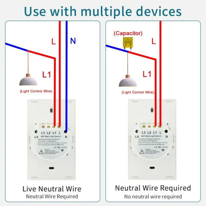 Smart Light Switch, App & Voice Control Alexa & Google Compatible