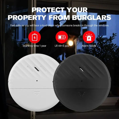 Door and Window Vibration Sensor Alarm, 125dB, Anti-Theft