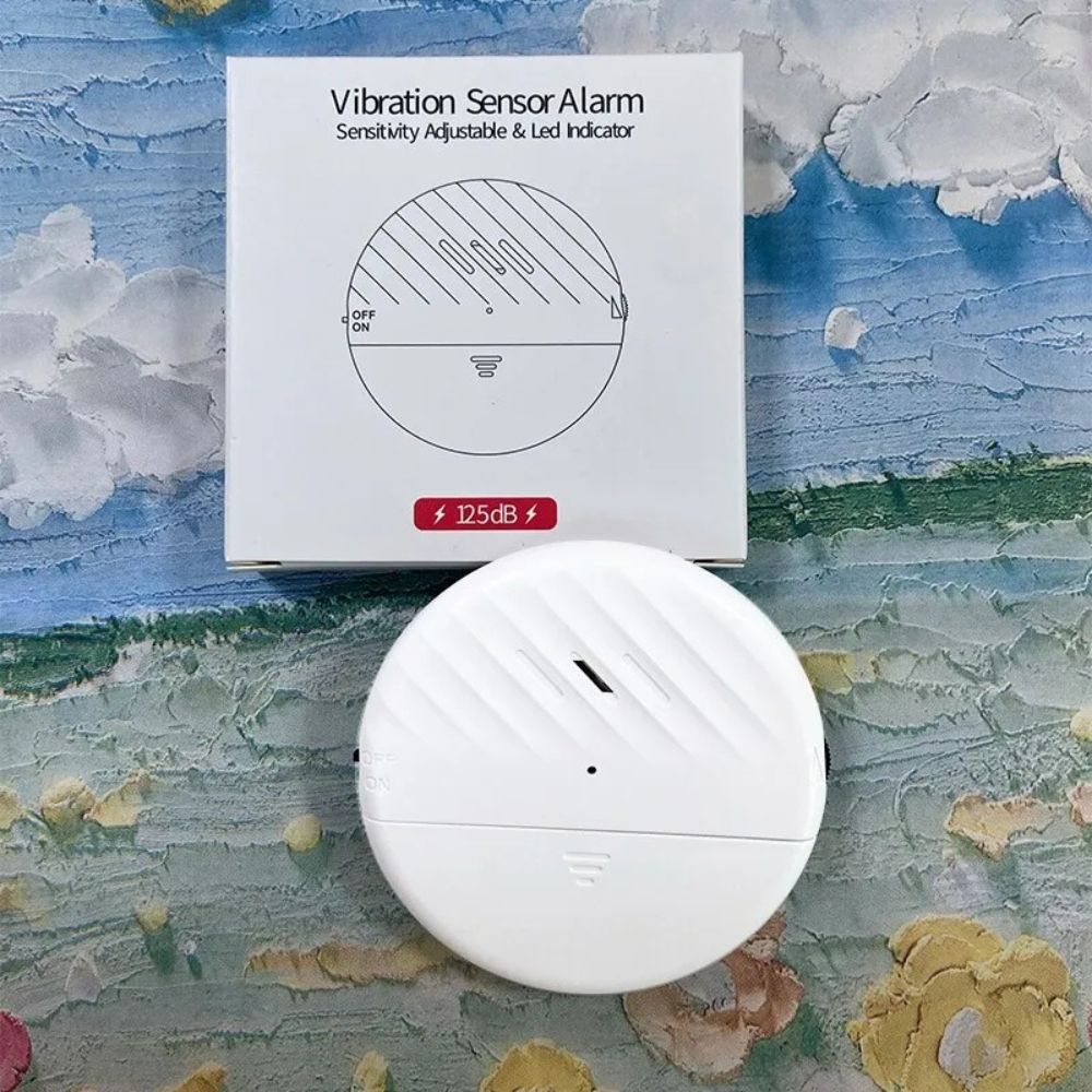 Door and Window Vibration Sensor Alarm, 125dB, Anti-Theft
