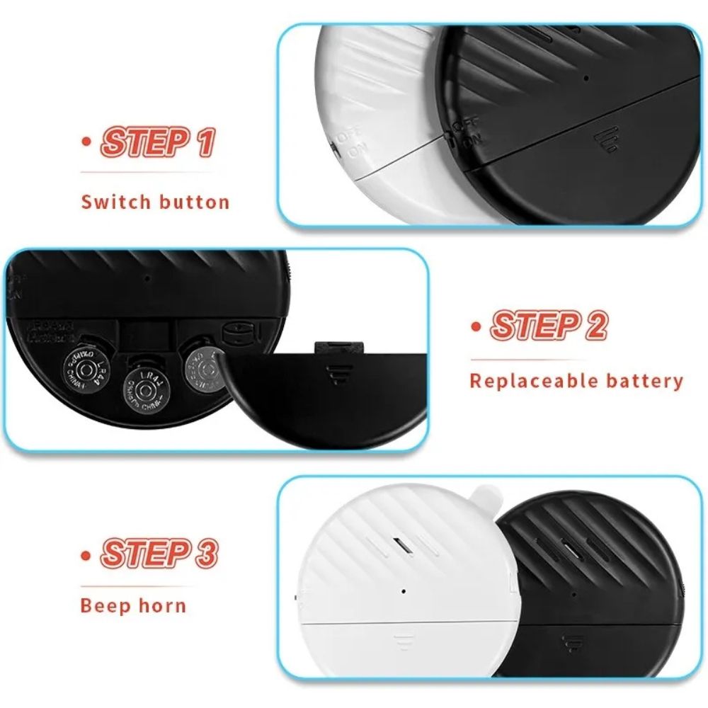 Door and Window Vibration Sensor Alarm, 125dB, Anti-Theft